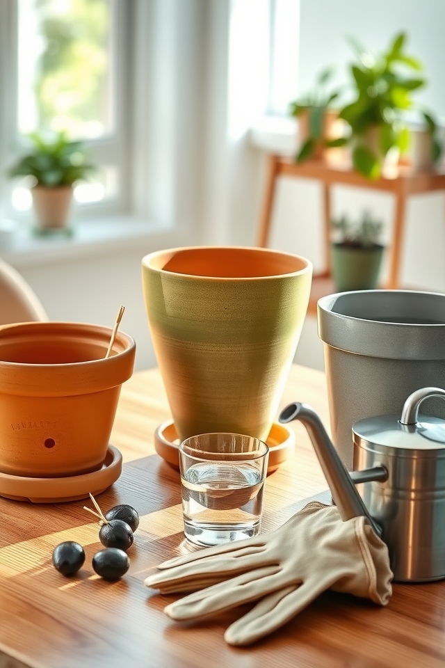 10 12 inch terracotta pots