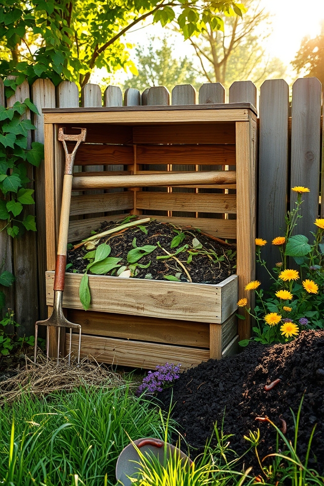 add compost corner sustainably