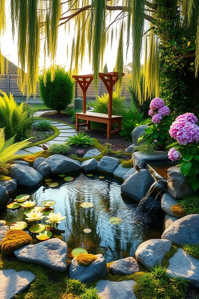 add serene water feature