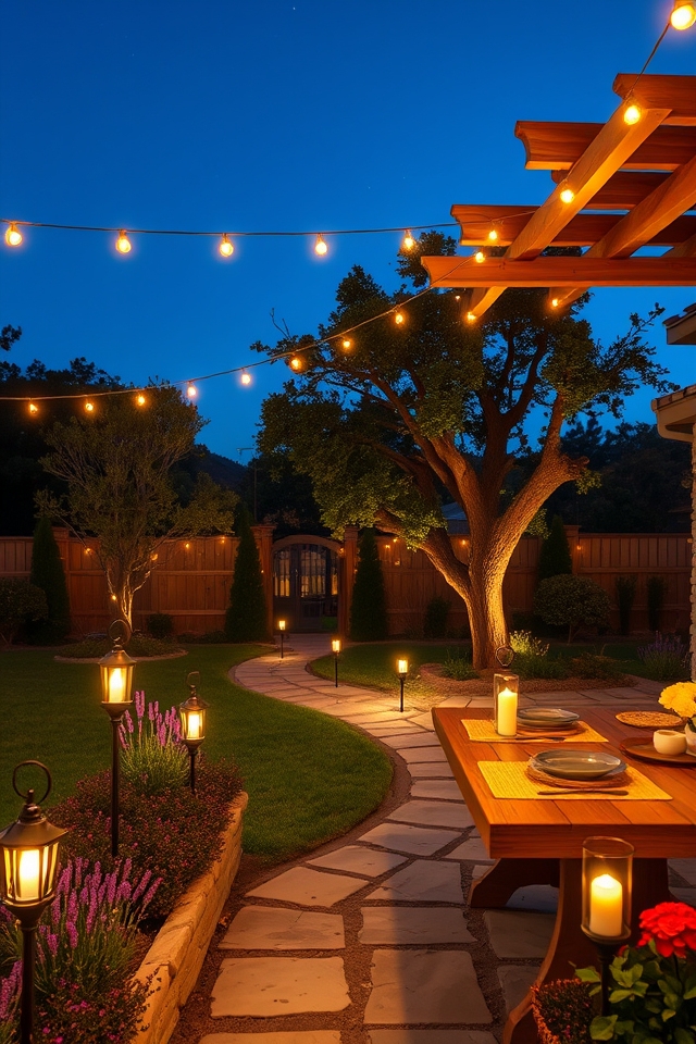 add thoughtful outdoor lighting