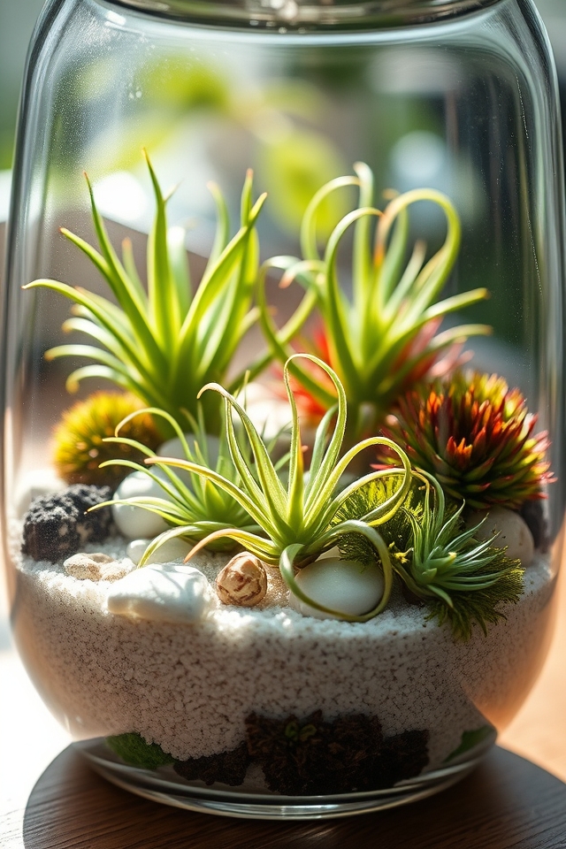 air plants terrarium decor