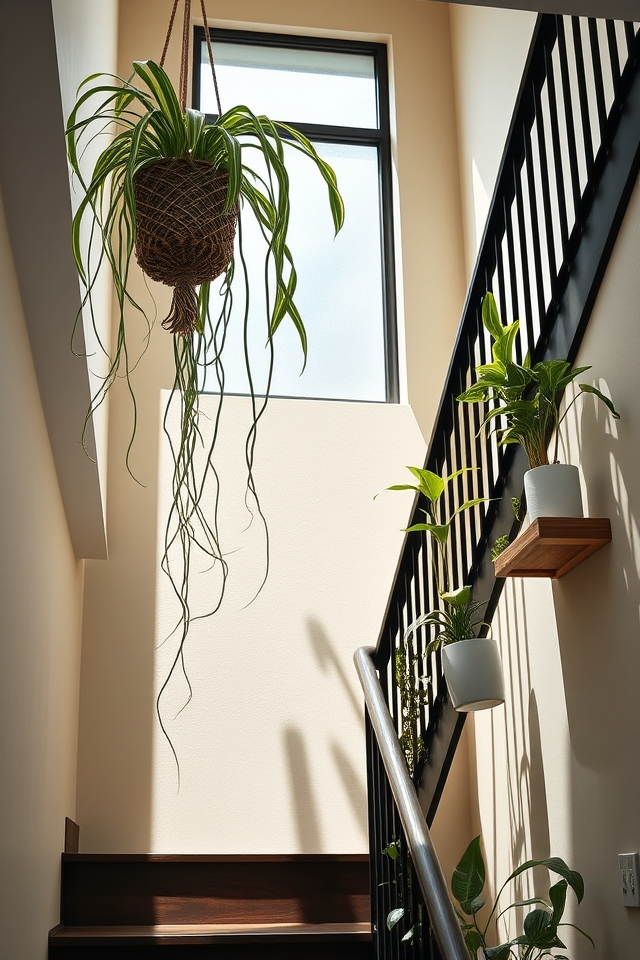 air purifying lush spider plants