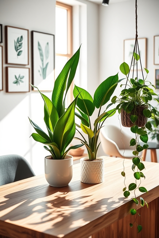 air purifying office plants