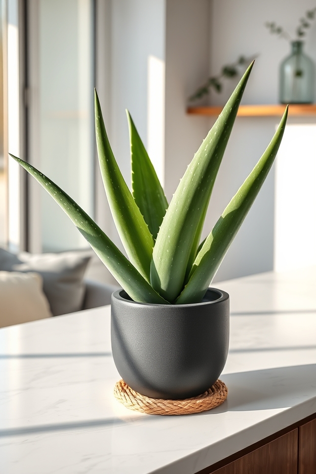 aloe vera healing succulent plant