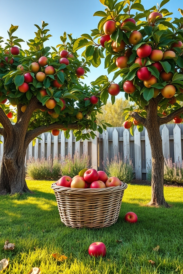 apple trees bountiful harvest