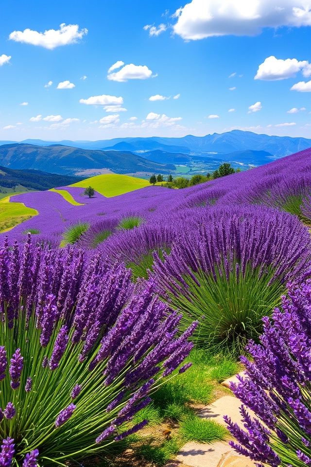 aromatic sloped lavender gardens