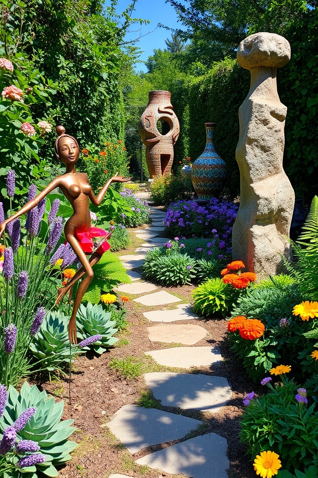 artistic outdoor focal points