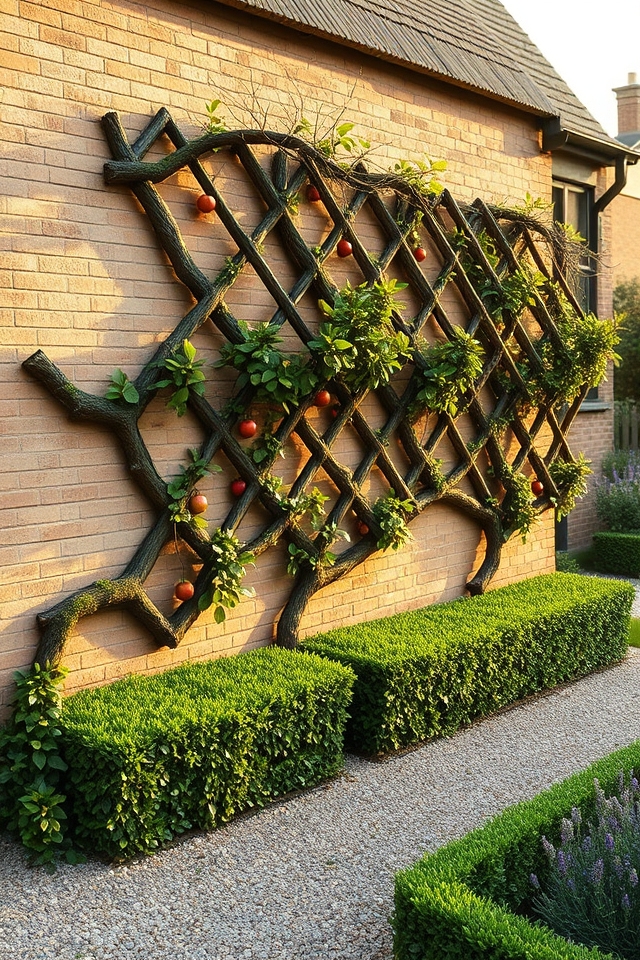 artistic space saving fruit espaliers