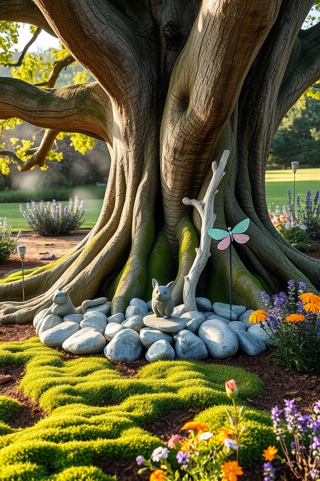 balance ornaments around tree