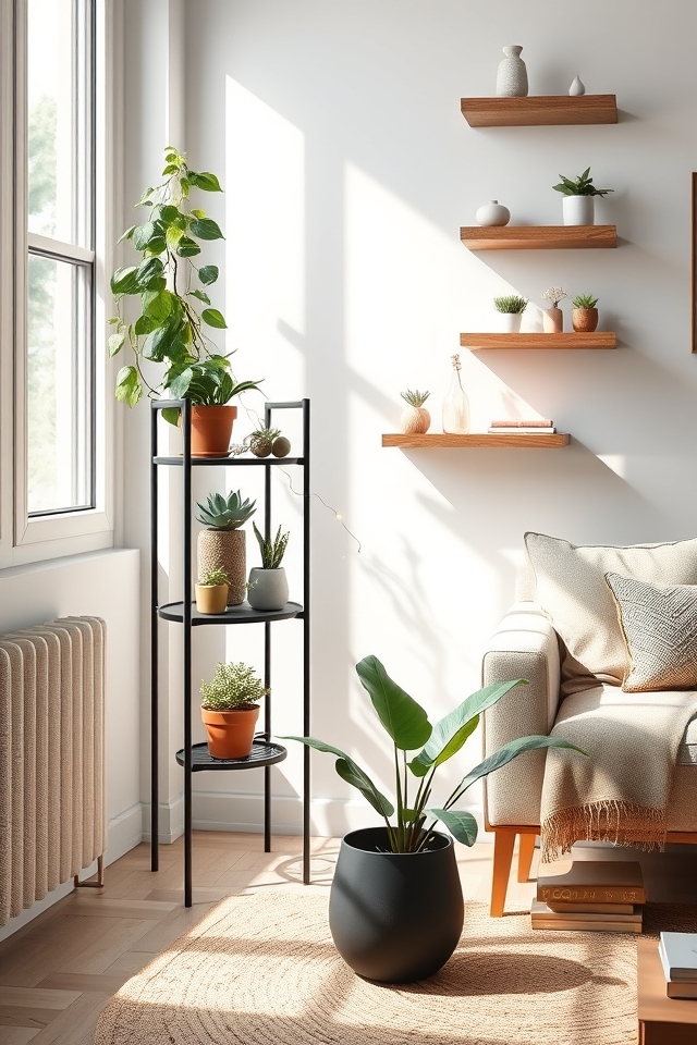beautify corners with greenery