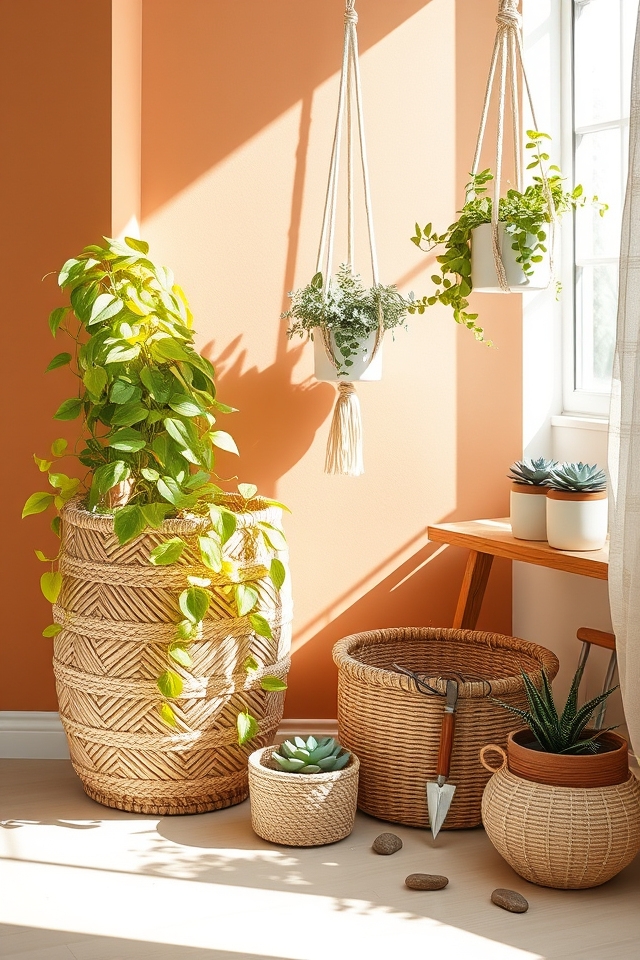 boho charm woven baskets