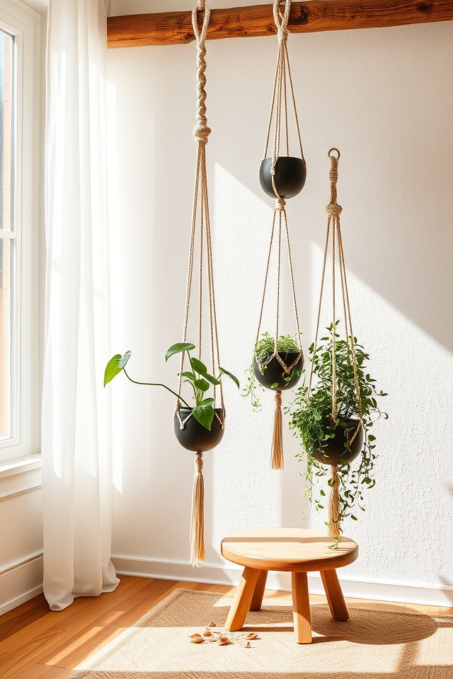 boho macram plant hangers