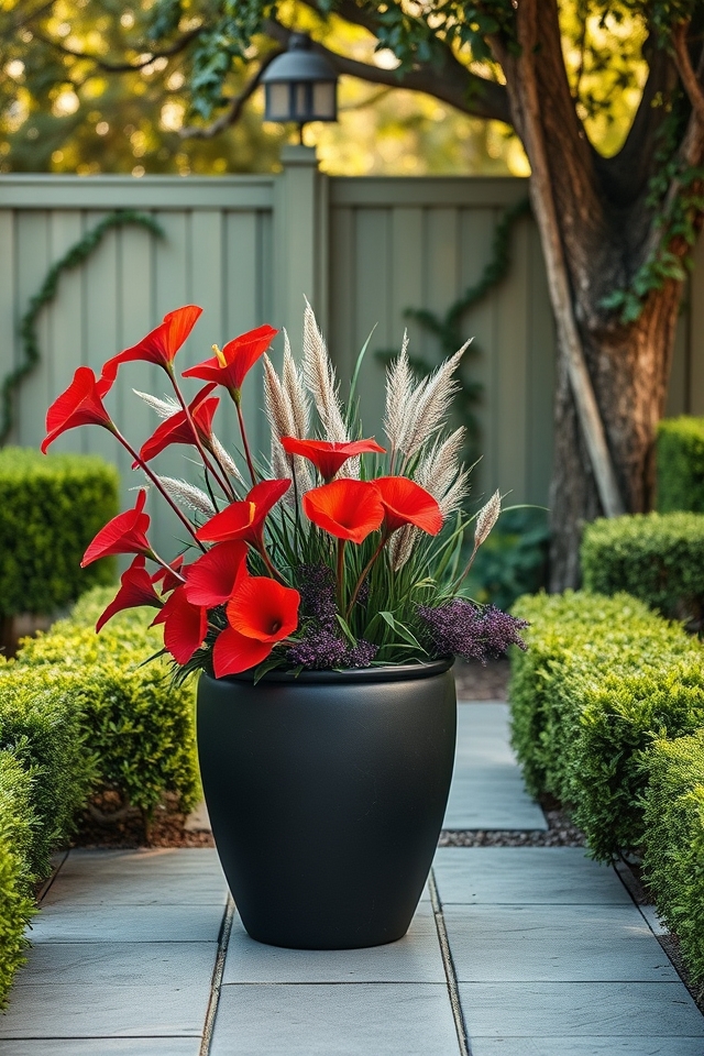 bold focal point planters