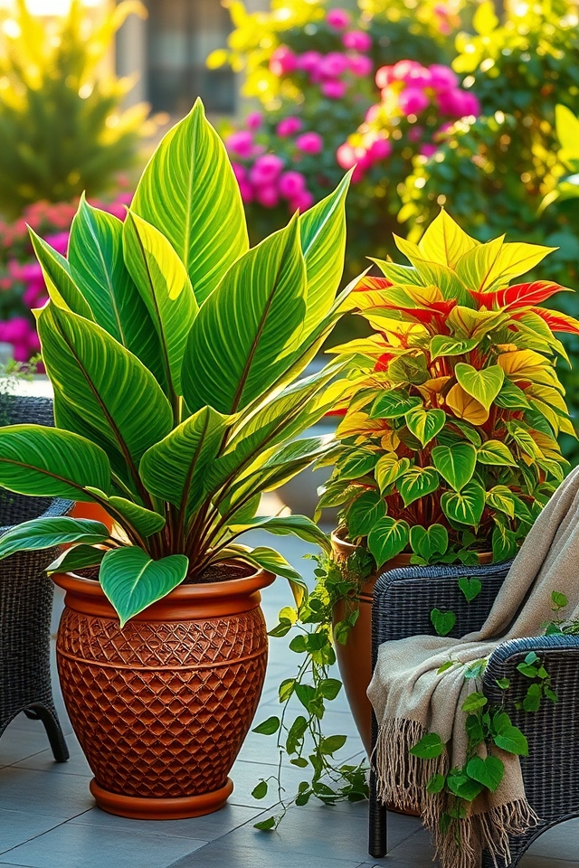 bold foliage for impact