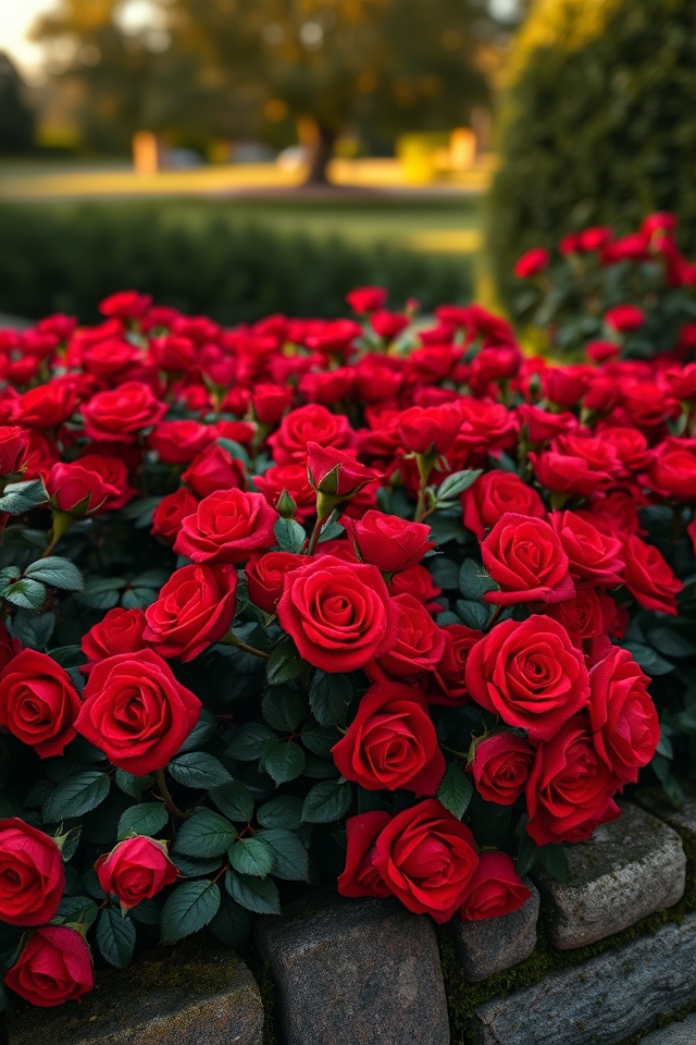 bold monochromatic flower displays