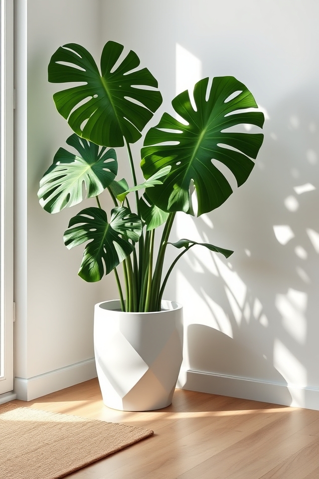 bold tropical monstera statement