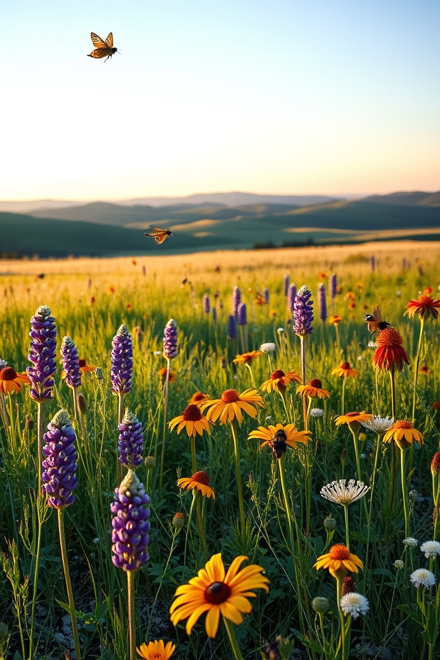 breathtaking native wildflower meadow