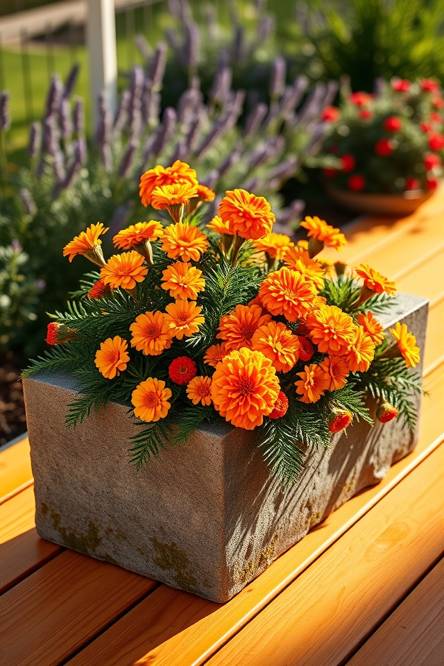bright marigolds for sun