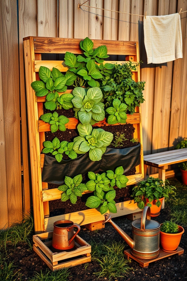 budget friendly pallet garden designs