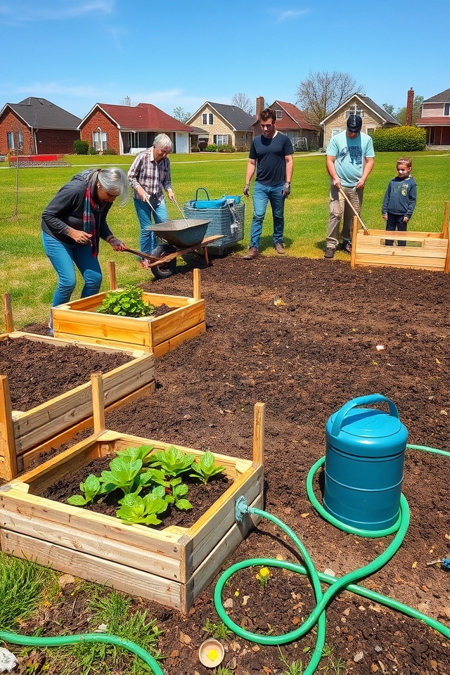 build eco community garden