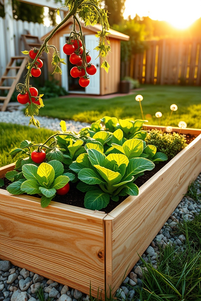 build raised vegetable bed