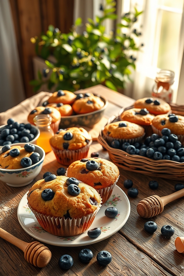 celebrate blueberry harvest muffins