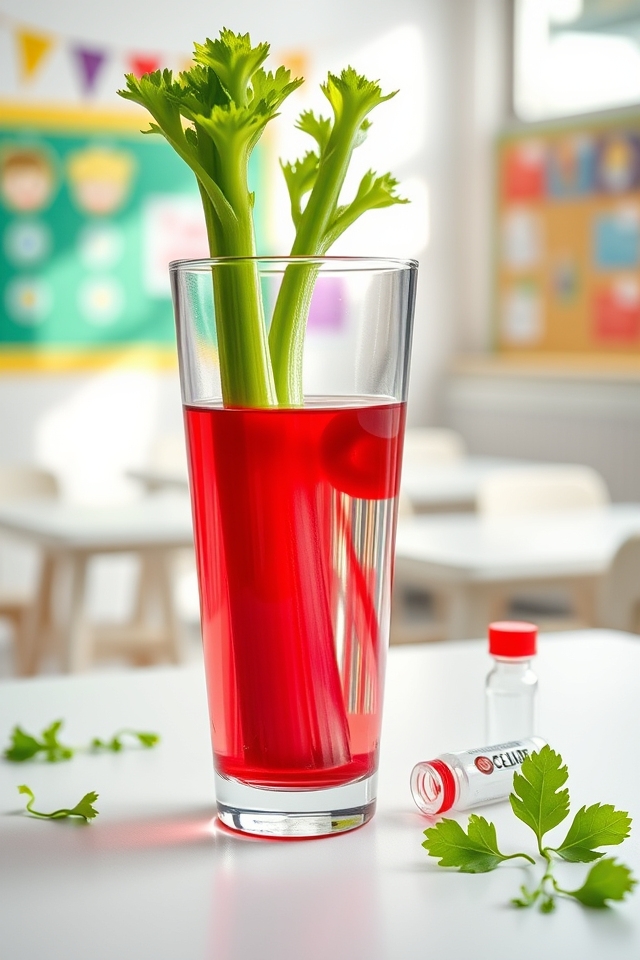 celery demonstrates capillary action