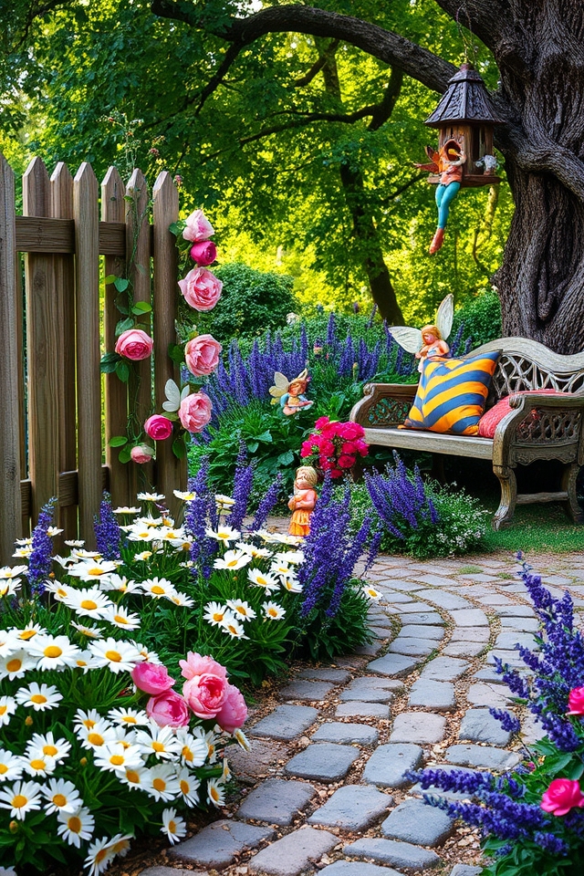 charming colorful flower retreat