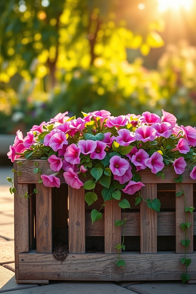 charming farmhouse floral planters