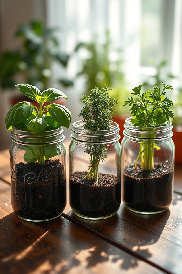 charming indoor herb planters