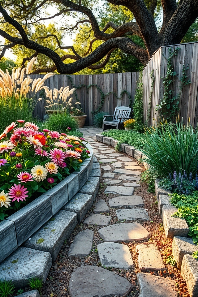 charming organic garden borders