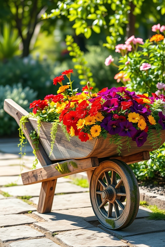 charming rustic garden planter