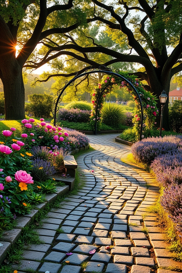 charming winding garden path