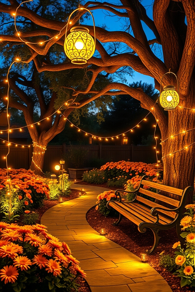 cheerful yellow solar lights