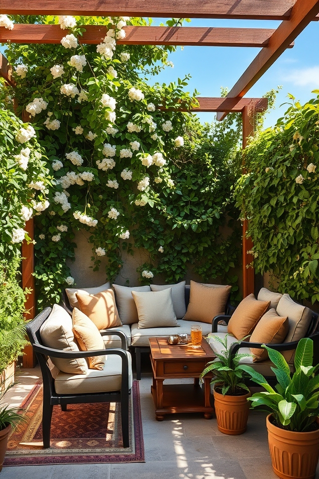 climbing plants privacy screen