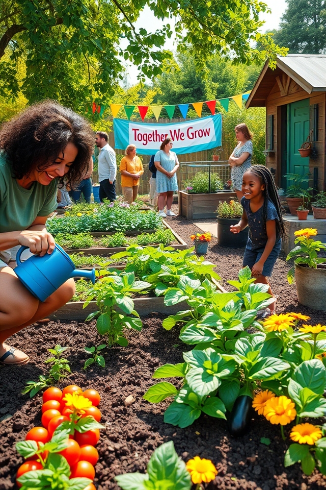 collaborative gardening and community