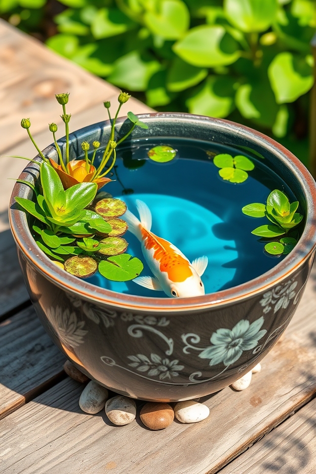compact outdoor water feature