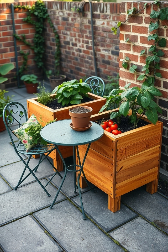 compact raised patio beds