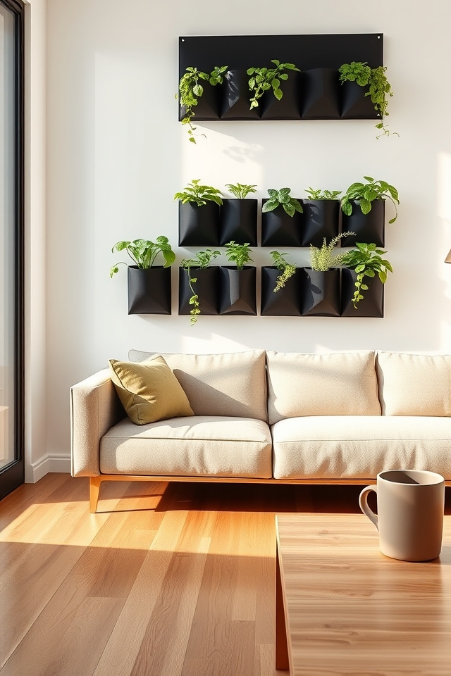 compact vertical garden pockets