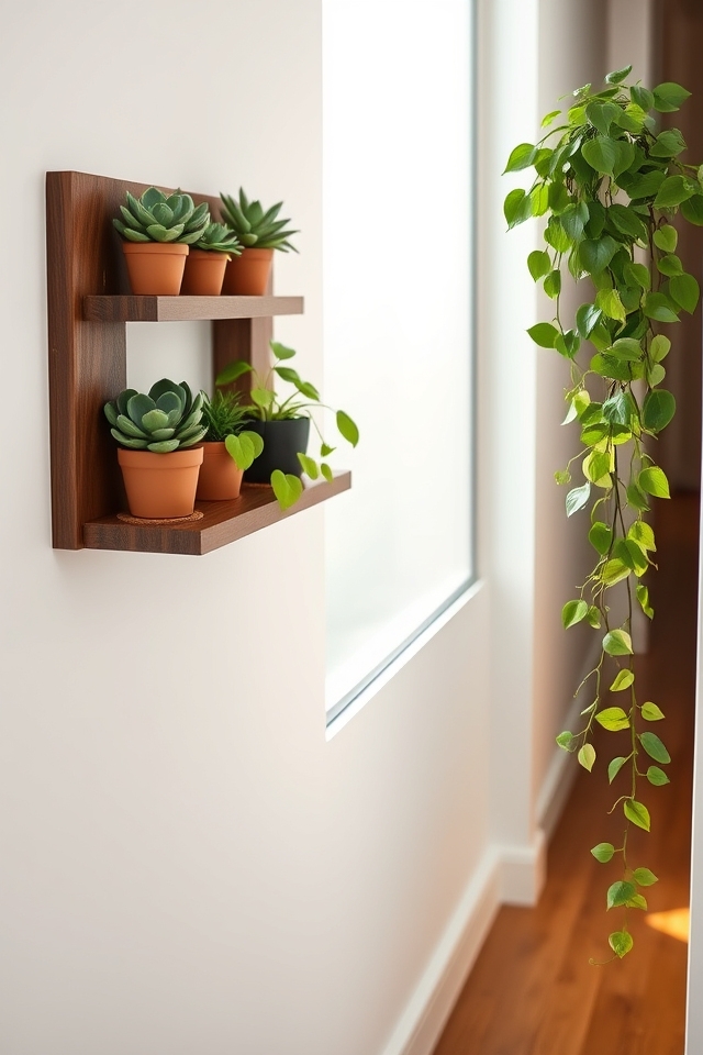 compact vertical garden shelves