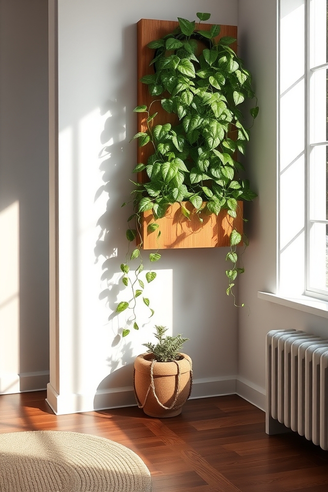 corner living wall greenery