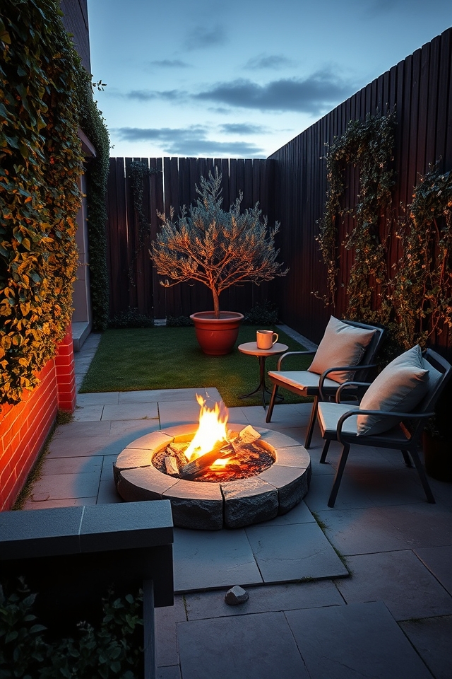 cozy fire pit warmth