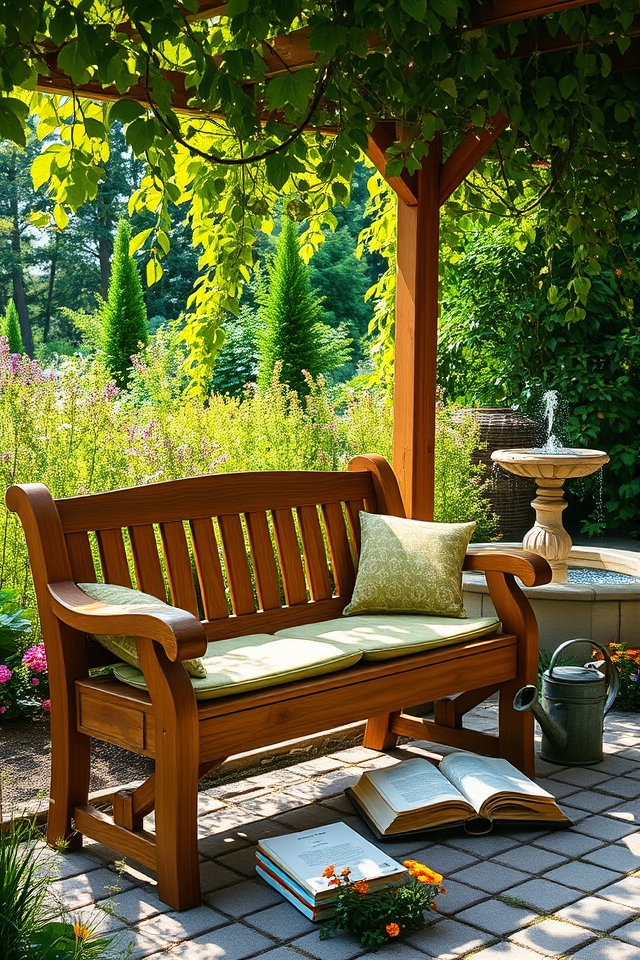 cozy garden relaxation spot