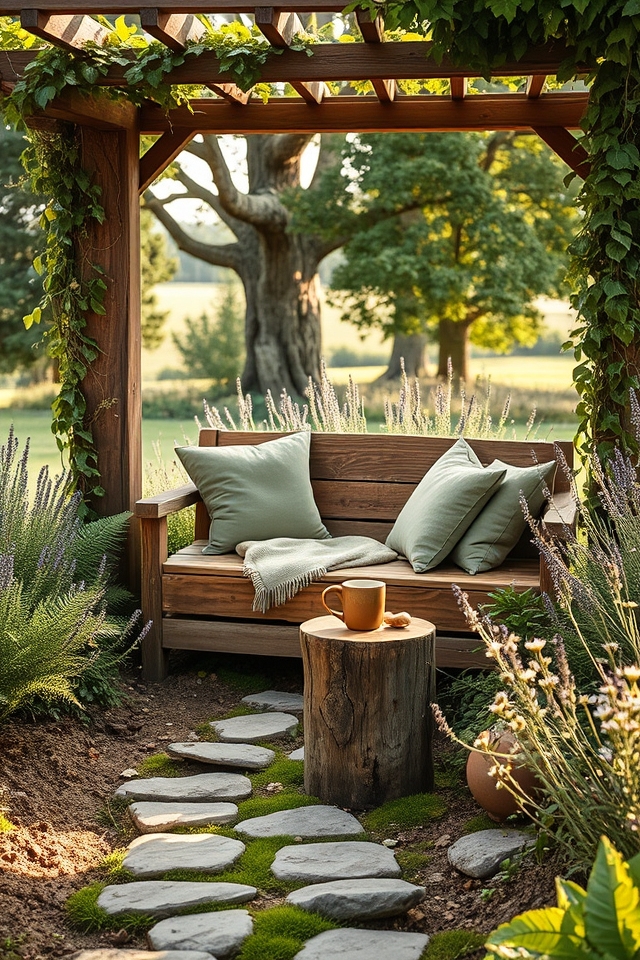 cozy natural garden retreat