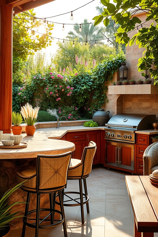 cozy outdoor culinary haven