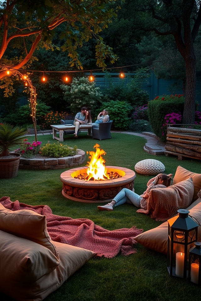 cozy outdoor evening gatherings