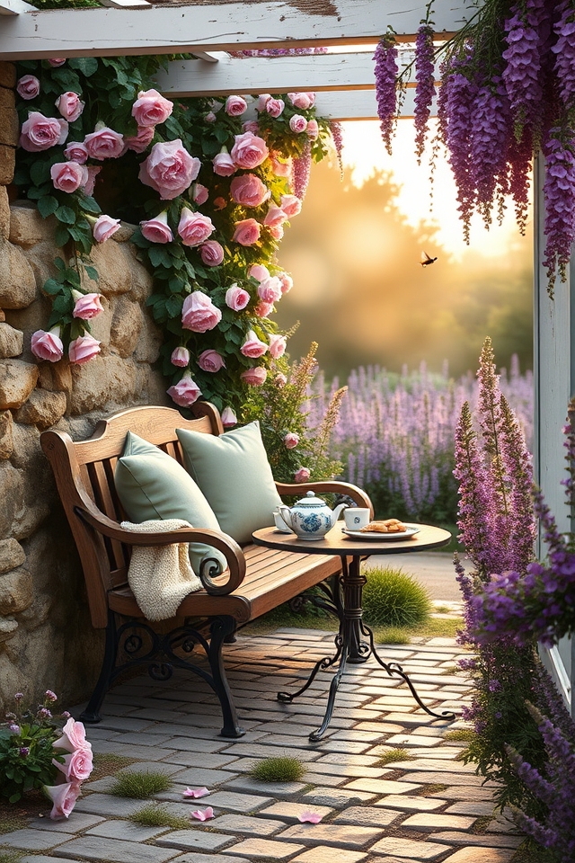 cozy rustic garden nooks