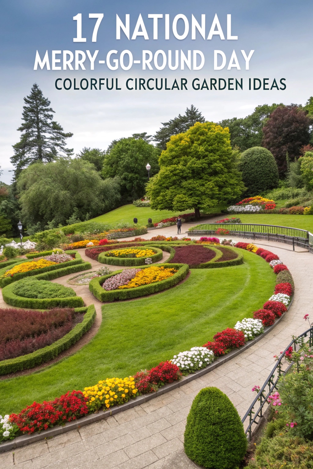National Merry-Go-Round Day Colorful Circular Garden Ideas