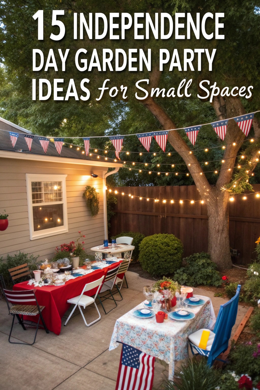 Independence Day Garden Party Ideas for Small Spaces