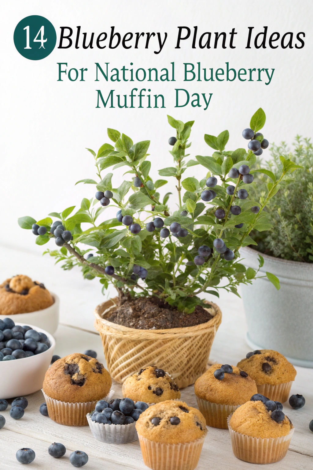 Blueberry Plant Ideas for National Blueberry Muffin Day